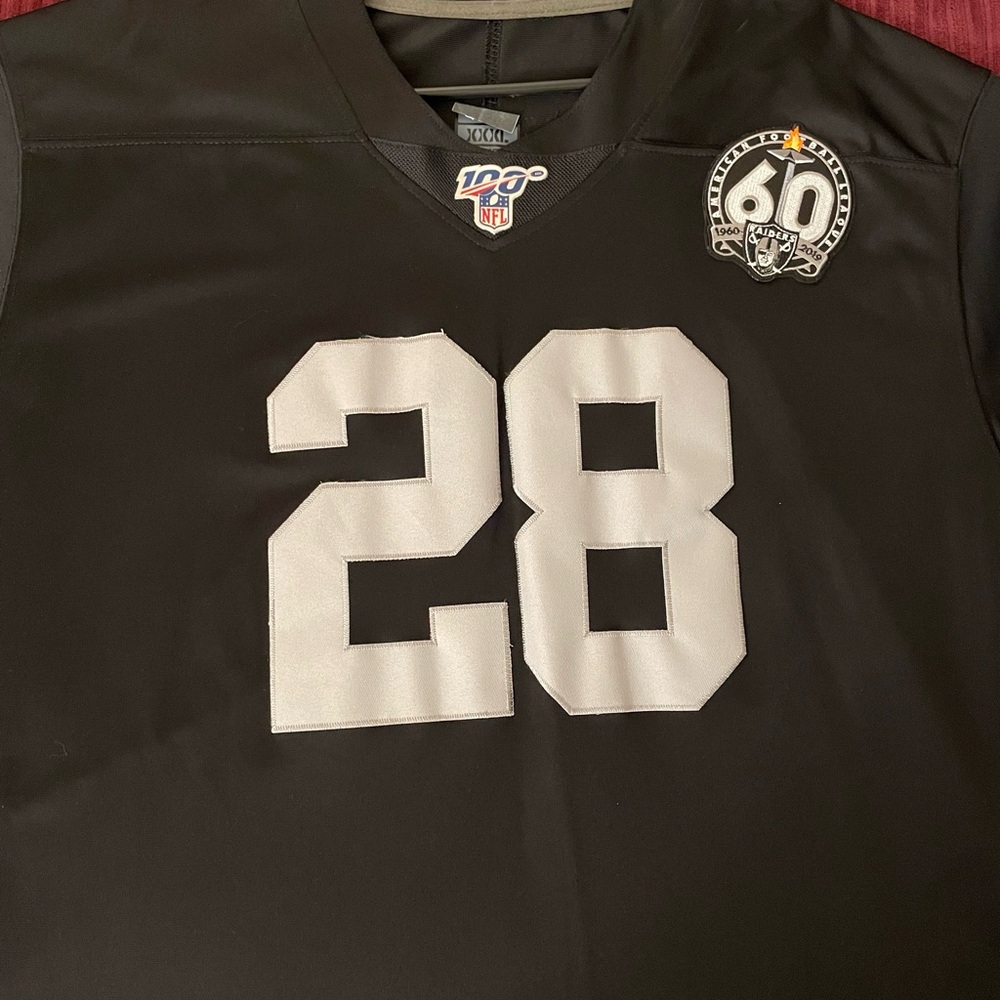 NFL Raiders Black Jersey #28